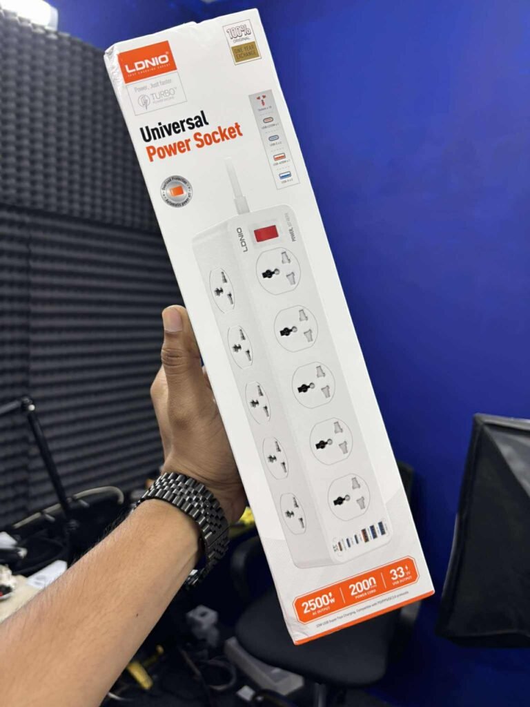 LDNIO SC10610C Power Socket Extension Universal Power Strip With 10 Outlets 2M