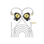 KZ EDX Ultra Professional Hi-Fi Dynamic In-Ear Monitor Earphone Silver Black