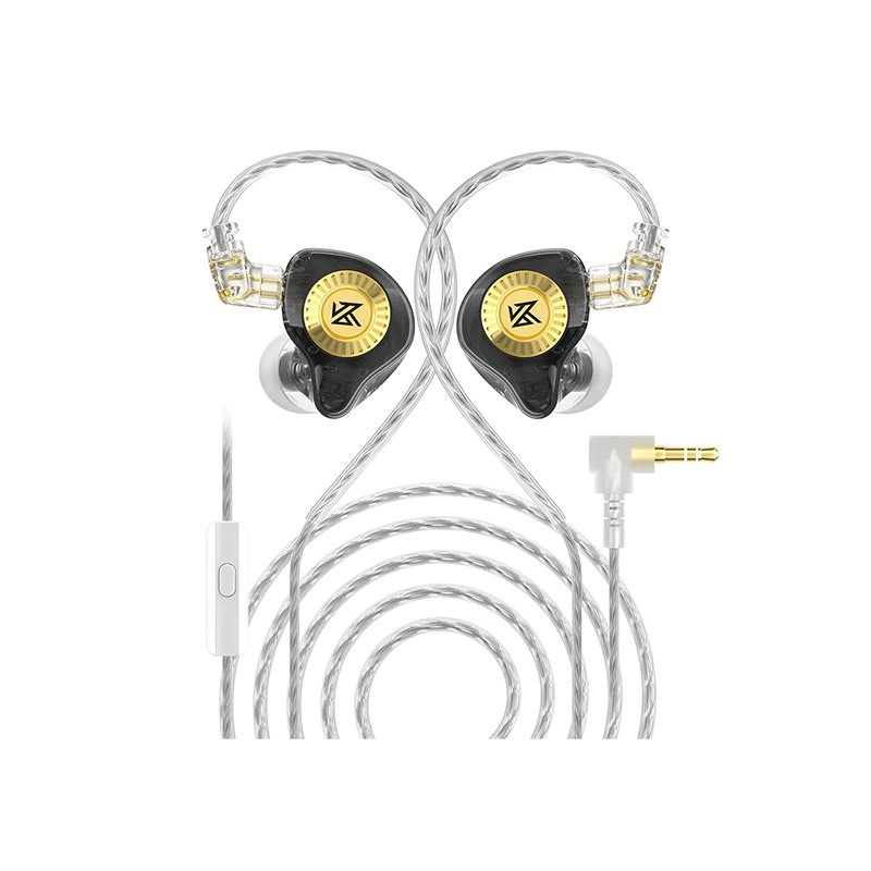 KZ EDX Ultra Professional Hi-Fi Dynamic In-Ear Monitor Earphone Silver Black