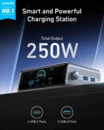 Anker Prime Charger (250W, 6 Ports, GaNPrime)- Silver - Image 3