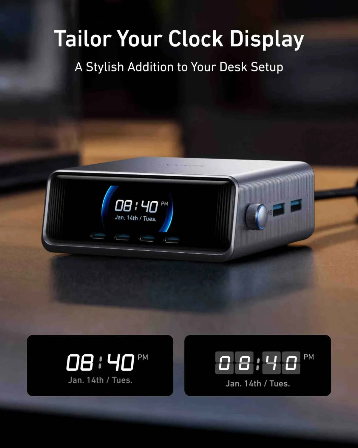 Anker Prime Charger (250W, 6 Ports, GaNPrime)- Silver - Image 2