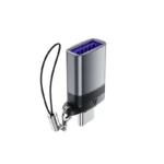ACEFAST J7 USB-A to USB-C Data Transfer OTG Price in BD - Front view of ACEFAST J7 metallic USB-A to USB-C OTG adapter