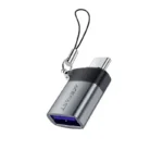ACEFAST J7 USB-A to USB-C Data Transfer OTG Price in BD - Front view of ACEFAST J7 metallic USB-A to USB-C OTG adapter