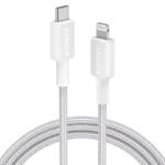 Anker 322 USB-C to Lightning Cable 3ft Braided White