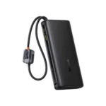 Baseus EnerFill FC41 100W 20000mAh Power Bank Price in Bangladesh - High-capacity laptop power bank with dual built-in USB-C cables and digital display