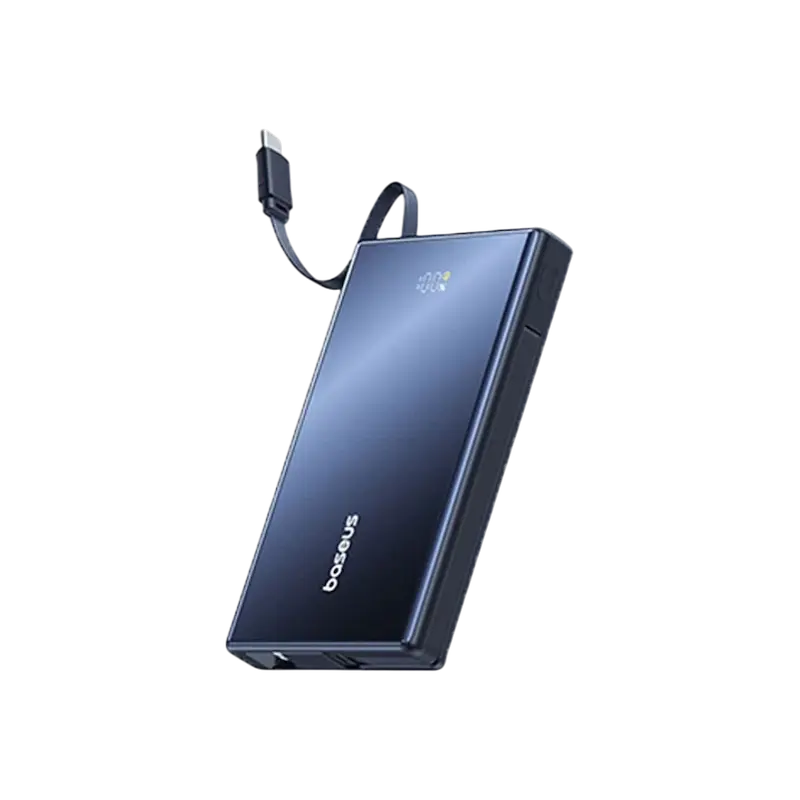 Baseus-PicoGo-10000mAh-22.5W-Fast-Charging-Power-Bank-with-Built-in-Dual-Cables Baseus PicoGo 10000mAh 20W Power Bank Price in Bangladesh - Ultra-slim fast charging portable battery with digital display