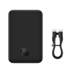 Baseus Magnetic Mini 20000mAh 20W Wireless Power Bank Price in Bangladesh - High capacity portable wireless charger with MagSafe compatibility and fast charging