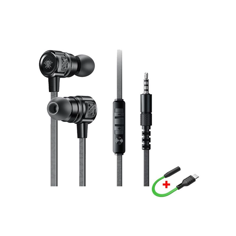 Plextone G20 Mark IV Dual Input Gaming Earphone Black