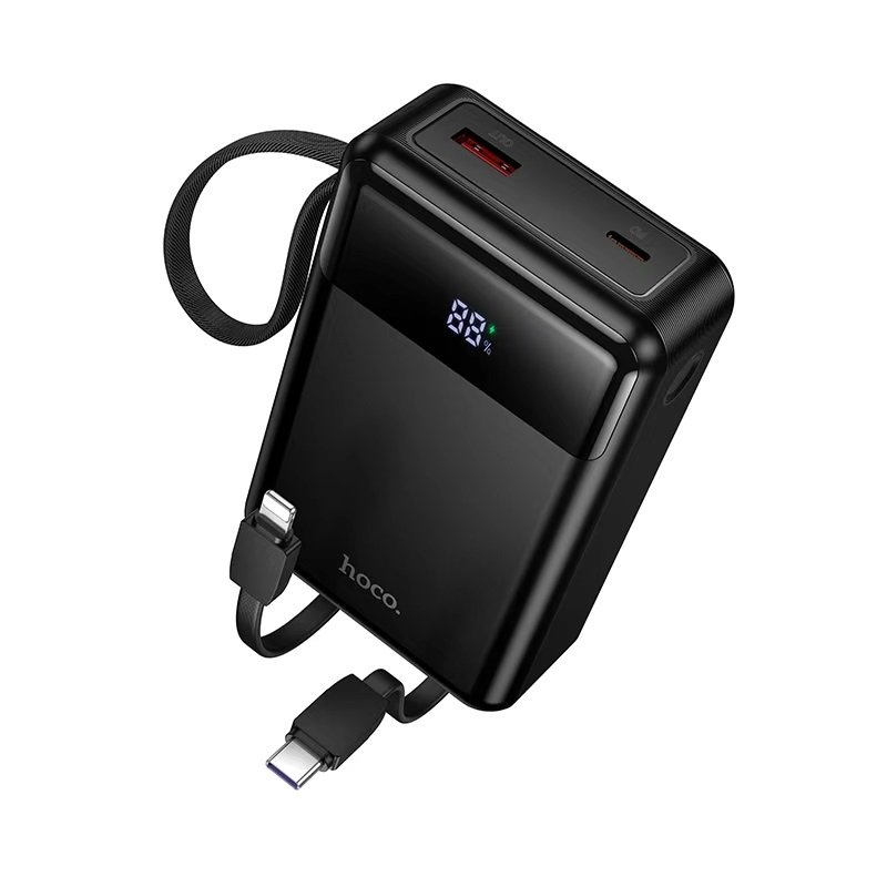 DYM12-22.5W-Fully-Compatible-20000mAh-Power-Bank-with-Cable-2 Hoco DYM12 22.5W 20000mAh Power Bank Price in Bangladesh - High capacity portable charger with fast charging and digital LED display