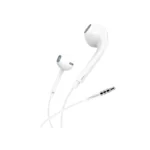 Foneng T15 Half-In-Ear Heavy Bass 3.5mm Wired Earphone White Original
