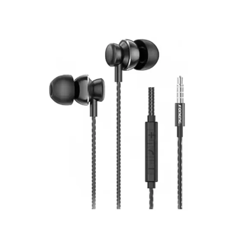 Foneng T67 In-Ear Heavy Bass Wired 3.5mm Earphone Black