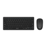 Havit KB255GCM Wireless Keyboard & Mouse Combo With Bangla Price in BD - Top view of Havit KB255GCM wireless Bangla keyboard and optical mouse on desk