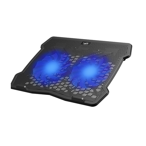 Havit F2075 Laptop Cooler Price in BD - Front view of Havit F2075 laptop cooling pad with LED backlighting