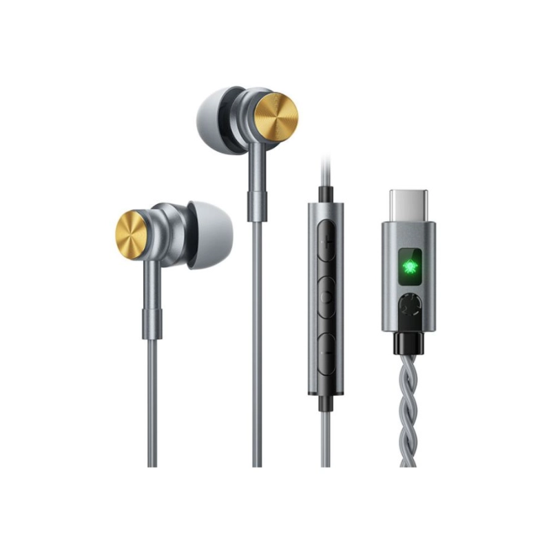 Plextone G18 Type-C Wired Gaming Earphone Black Original