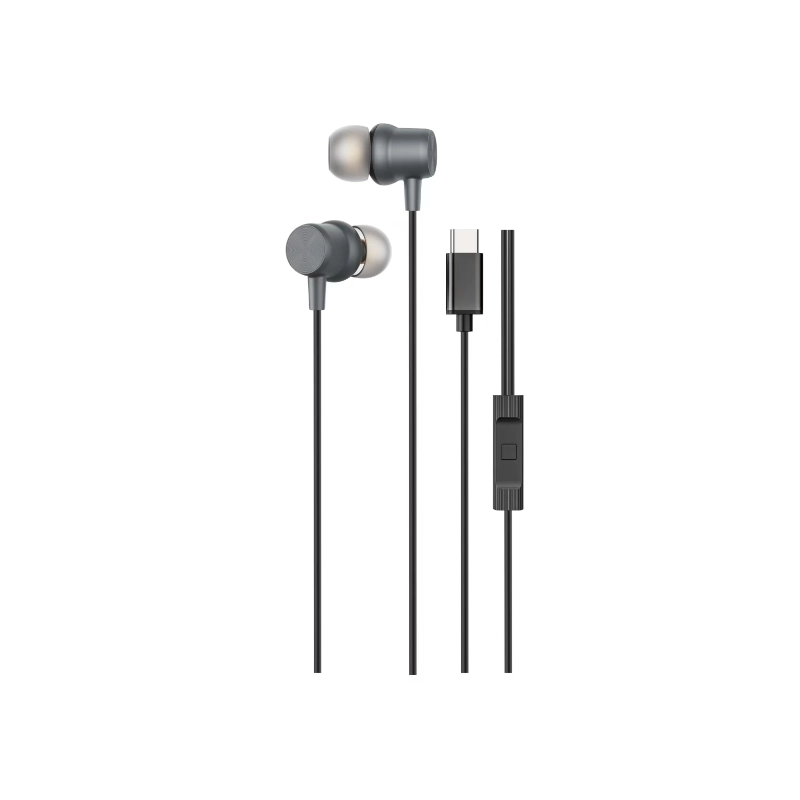 Valdus E-753 USB-C Digital Wired In-Ear Headphone Black Original