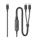Anker 140W 2 in 1 USB C to USB C Cable Black