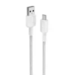 Anker 322 USB-A to USB-C Cable (3ft Braided) - White
