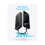 Anker Powercore 30W 20000mAh Portable Power Bank With USB C Cable- Black - Image 2