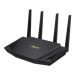ASUS RT-AX58U AX3000 Dual Band WiFi 6 Router Price in BD - ASUS RT-AX58U Wi-Fi 6 router with 4 external antennas.