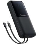 Baseus PPJP312 20000mAh 22.5W Fast Charging Power Bank Price in Bangladesh - Portable charger with built-in Type-C and Lightning cables and LED display