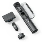 BOYA Magic-03 AI-Powered Transformable Wireless Microphone Price in BD - BOYA Magic-03 transformable transmitters, dual receivers, and charging case.