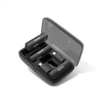 BOYA BOYALINK All-in-One Design Wireless Microphone System Price in BD - Charging case with clip-on transmitters and modular receiver plugs.