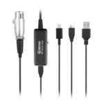 BOYA BY-BCA7 Pro XLR to Lightning & USB-A & Type-C Connectors Microphone Cable Price in BD - Professional XLR converter cable with multiple digital plugs.