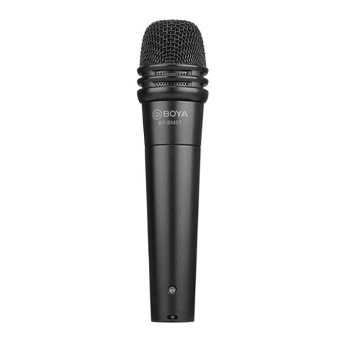 by-bm57-001-500x500 BOYA BY-BM57 Cardioid Dynamic Instrument Microphone Price in BD - Rugged black dynamic stage microphone with XLR connector.