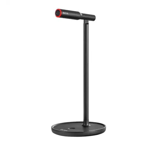 by-cm1-01-500x500 BOYA BY-CM1 Desktop USB Microphone Price in BD - Professional black condenser microphone with desktop stand.