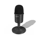 BOYA BY-CM3 USB Condenser Microphone Price in BD - Professional black desktop studio microphone with gain knob.