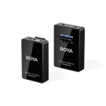 The BOYA BY-EM5-K1 is a portable single-channel UHF wireless microphone system engineered with 48 selectable channels, automatic pairing, and howling suppression for teaching, vlogging, and interviews. 48 selectable UHF frequencies (556MHz–596MHz) to prevent signal interference. Built-in howling suppression tames acoustic feedback in indoor environments. Automated transmitter and receiver channel pairing. Stable FM transmission range up to 50 meters line-of-sight. High-resolution LCD display shows battery and signal status. 3.5mm headphone jack on receiver for real-time sound monitoring. Includes external lavalier microphone, camera TRS cable, and phone TRRS cable. Fast nationwide doorstep delivery via Steadfast Courier.