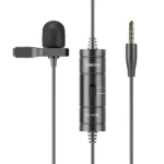 BOYA BY-M1S Universal Lavalier Microphone Price in BD - BOYA BY-M1S clip-on lapel microphone with 6m cable and 3.5mm jack.