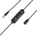BOYA BY-M1S Universal Lavalier Microphone Price in BD - BOYA BY-M1S clip-on lapel microphone with 6m cable and 3.5mm jack.