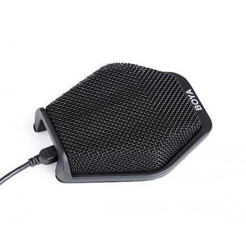by-mc2-01-500x500 BOYA BY-MC2 USB Conference Microphone Price in BD - Black flat desktop boundary conference microphone.