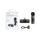 BOYA BY-V1 Ultracompact 2.4GHz Wireless Microphone System for iOS Device Price in BD - White clip-on wireless transmitter and Lightning receiver.
