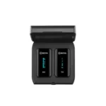The BOYA BY-XM6-K1 is a premium 2.4GHz ultra-compact wireless microphone kit featuring OLED displays, Adaptive Frequency Hopping (AFH), and a portable charging case for solo content creators. Advanced 2.4GHz AFH technology ensures interference-free audio. Clear OLED displays on both transmitter and receiver for live monitoring. Stable line-of-sight wireless operation range up to 100 meters. Includes a 2000mAh charging case for on-the-go power and storage. 7-hour transmitter and 6.5-hour receiver battery life on a single charge. Features both a built-in microphone and an external lavalier microphone. Compatible with DSLRs, smartphones, and computers (TRS/TRRS cables included). Fast nationwide doorstep delivery via Steadfast Courier.