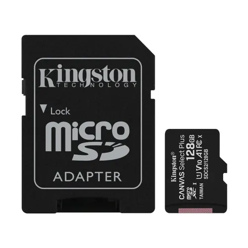 Kingston Canvas Select Plus 128GB UHS-I microSDXC Memory Card With SD Adapter Price in Bangladesh - Class 10 mobile storage card