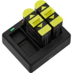 TELESIN 3 Slots Battery Charger For GoPro Hero 9/10 with 2 Pcs Batteries Set - Image 3