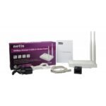 Netis DL4323 300Mbps Wireless N ADSL2+ Modem Router Price in BD - Compact white ADSL modem router design with two external antennas.