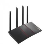 ASUS RT-AX55 AX1800 Dual Band WiFi 6 Router Price in BD - ASUS RT-AX55 Wi-Fi 6 router with 4 external antennas.