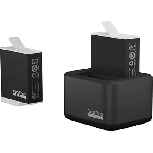 GoPro Dual Battery Charger + Enduro 2 Pack Batteries Price in BD - Compact dual slot charger with two high-performance Enduro batteries