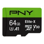PNY Elite-X 64GB Class 10 U3 V30 microSDXC Memory Card