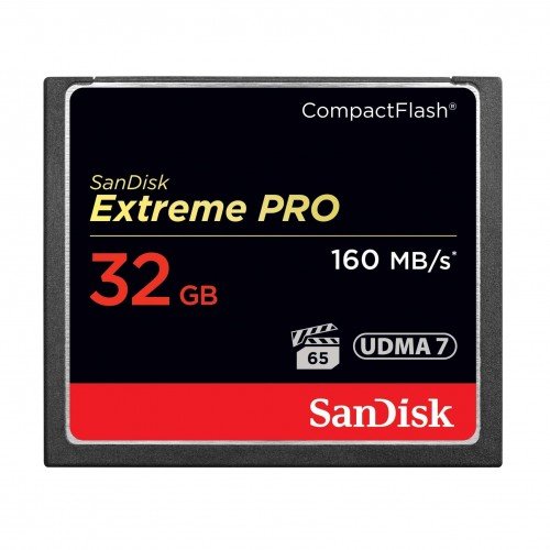 SanDisk Extreme PRO 32GB 160MB/s CompactFlash Memory Card Price in BD - Black and gold CF Type I memory card featuring 160MB/s speed rating and 32GB capacity