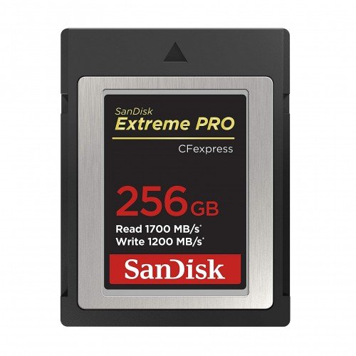 SanDisk Extreme PRO CFexpress Type B 256GB Memory Card Price in BD - Black and gold CFexpress Type B memory card featuring 1700MB/s speed rating and 256GB capacity