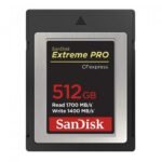 SanDisk Extreme PRO CFexpress 512GB 1700MB/s Type-B Memory Card Price in BD - Black and gold CFexpress Type-B memory card featuring 1700MB/s read speed and 512GB capacity