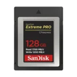 SanDisk Extreme PRO CFexpress Type B 128GB Memory Card Price in BD - Black and gold CFexpress Type B memory card featuring 1700MB/s speed rating and 128GB capacity