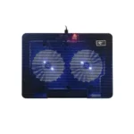 Havit F2027 Laptop Cooling Pad Price in BD - Top view of Havit F2027 dual fan laptop cooling pad with LED lights