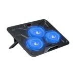 Havit F2067 Laptop Cooler Price in BD - Front view of Havit F2067 large format laptop cooling pad with LED lighting