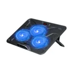 Havit F2067 Laptop Cooler Price in BD - Front view of Havit F2067 large format laptop cooling pad with LED lighting