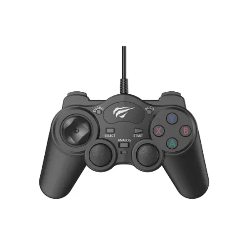 g171-01-500x500 Havit G171 Wired Gamepad With Vibration Price in BD - Front view of Havit G171 USB wired vibration PC gaming controller